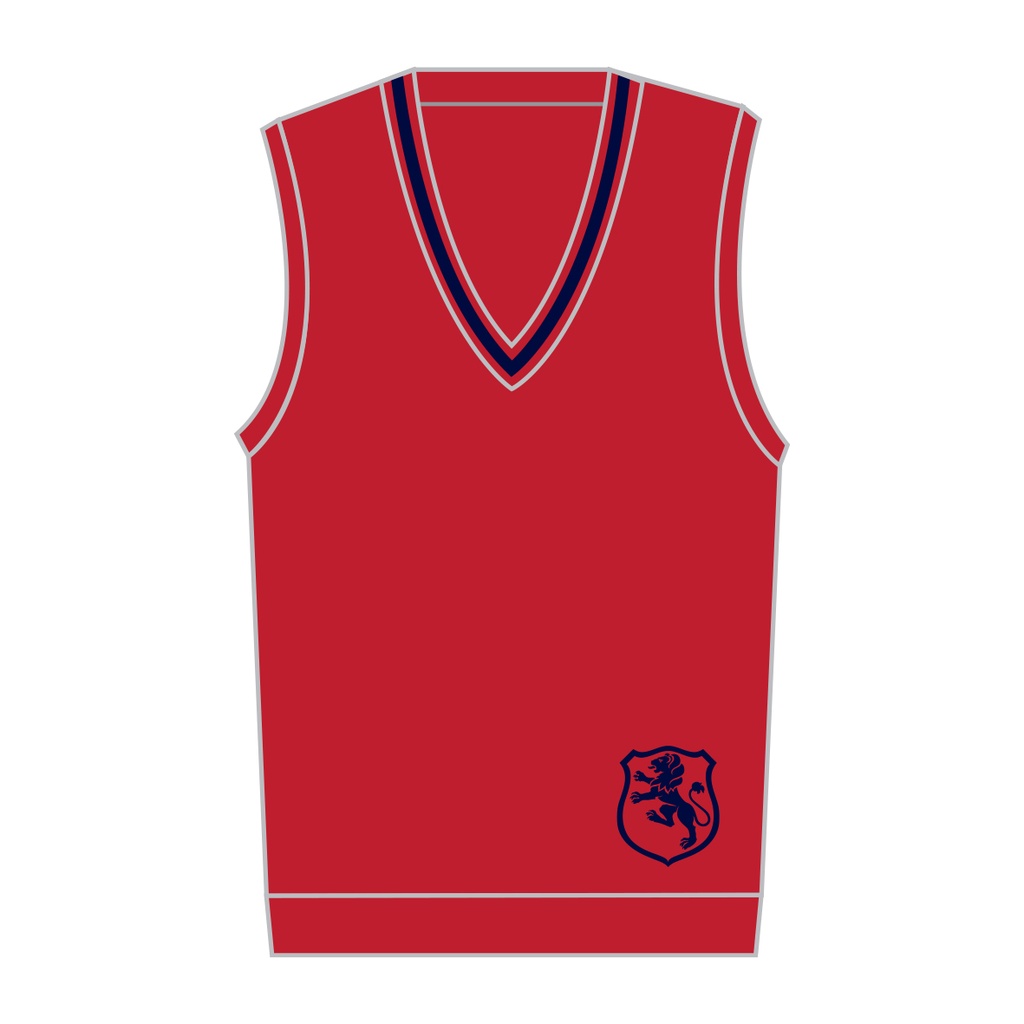 SMC Vest Red Wool Yr0-8