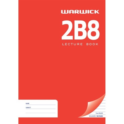 SPC 2B8 Hard Cover Book Warwick