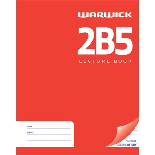 SPC 2B5 Hard Cover Book Warwick