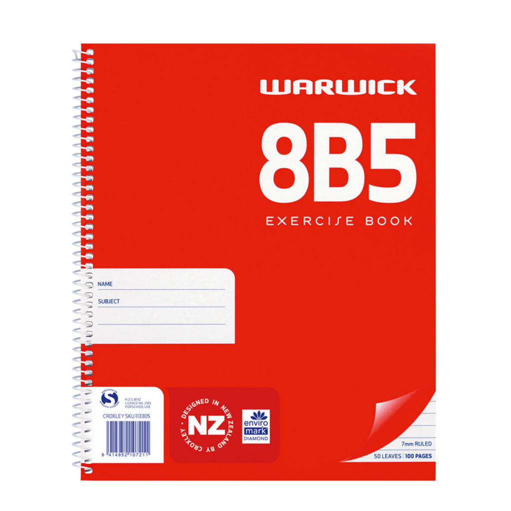 SPC 8B5 Spiral Book Warwick
