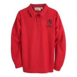 SMC Polo LS Red PreSchool (O) (D)